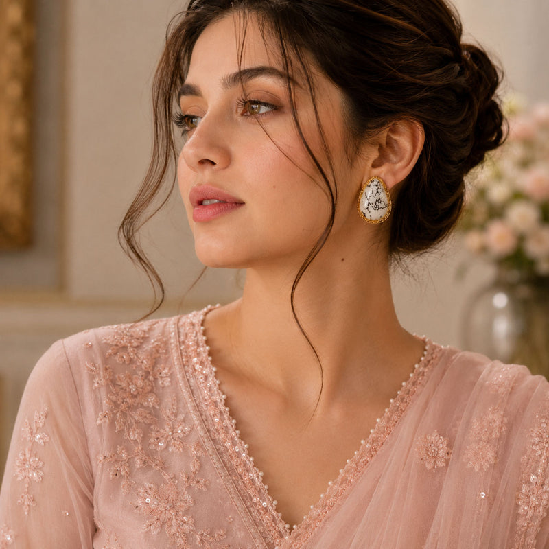 Celeste Stone Luxe Studs