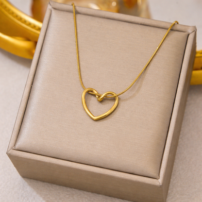 Eternal Knot Heart Necklace