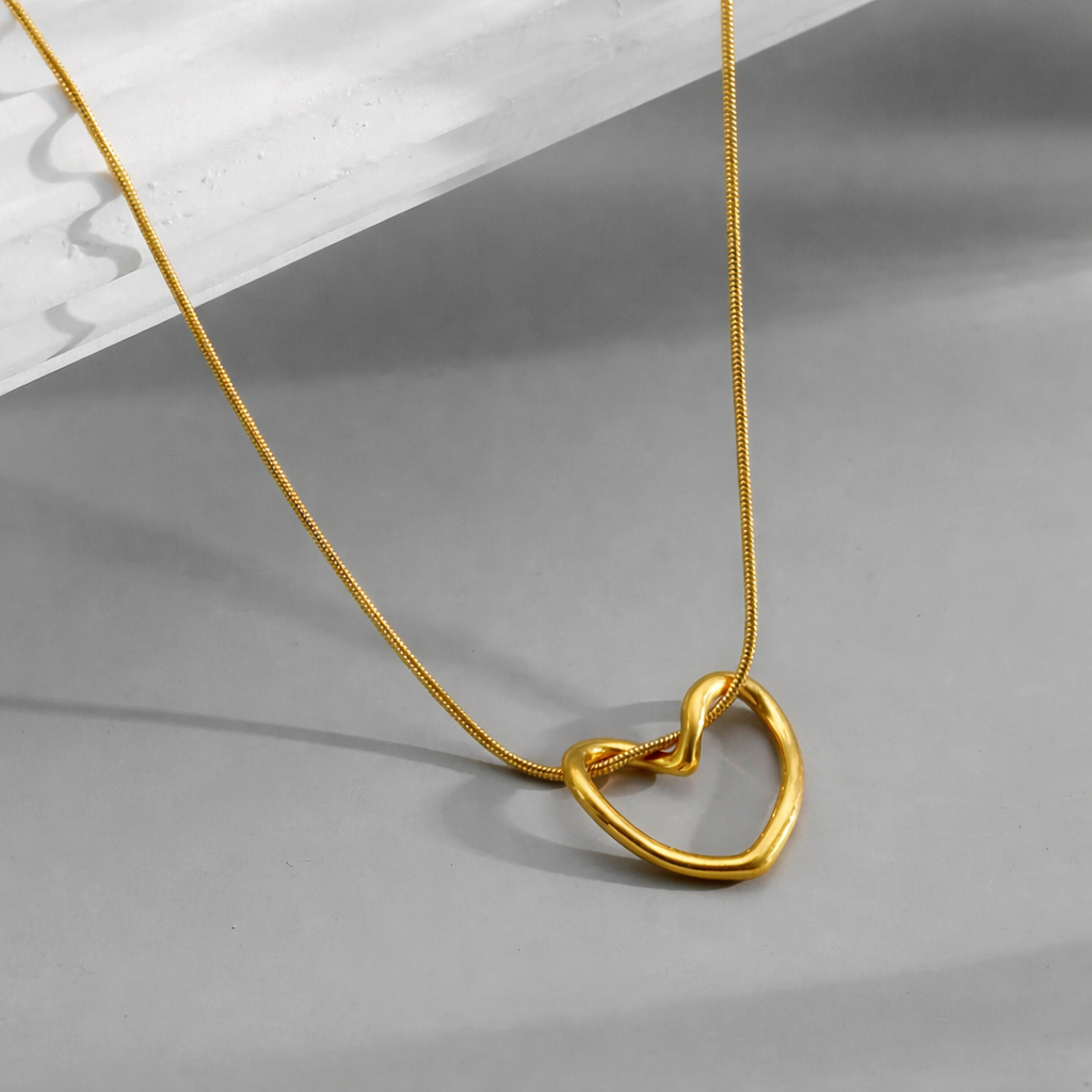 Eternal Knot Heart Necklace