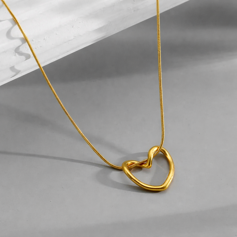 Eternal Knot Heart Necklace