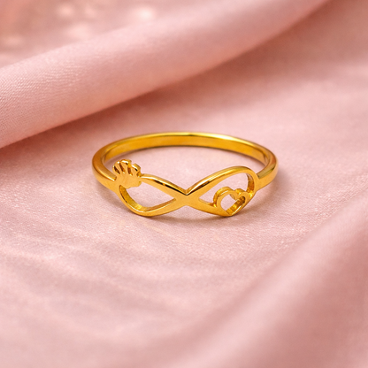 Crowned Infinity Love Ring