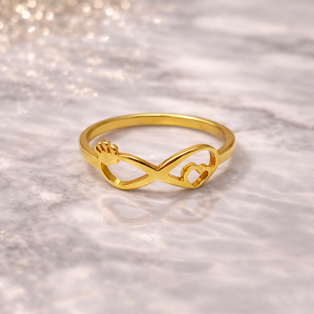 Crowned Infinity Love Ring