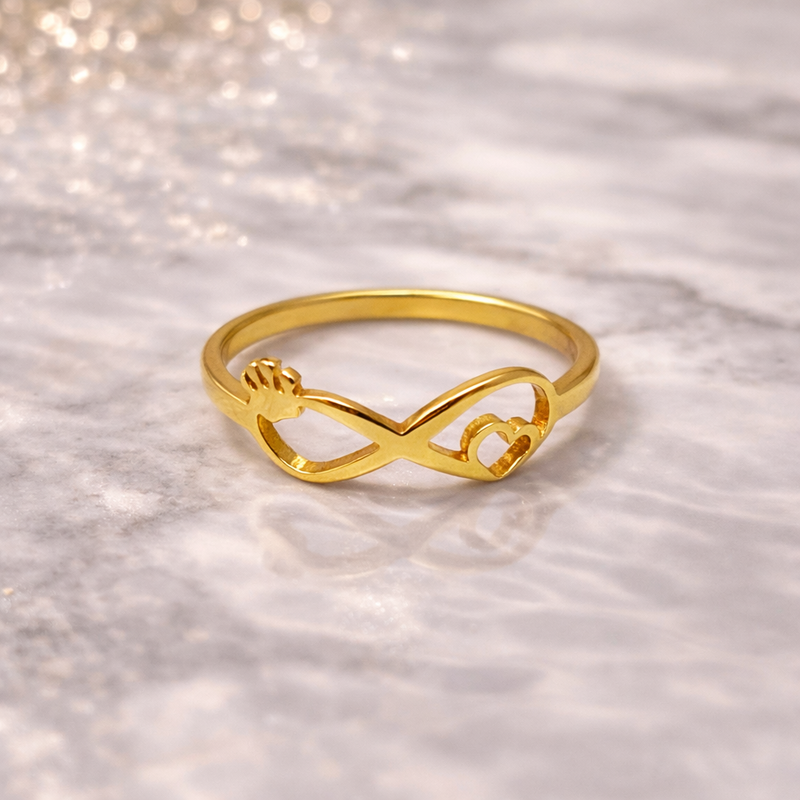Crowned Infinity Love Ring