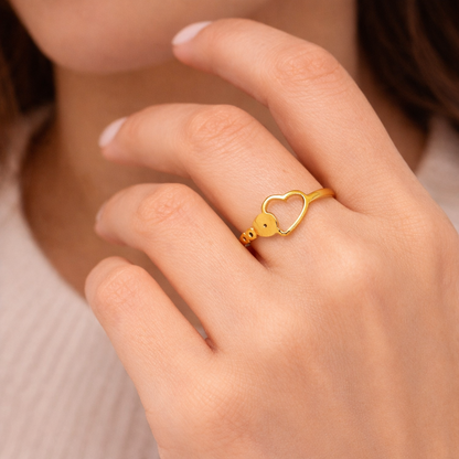Elara Open Heart Ring