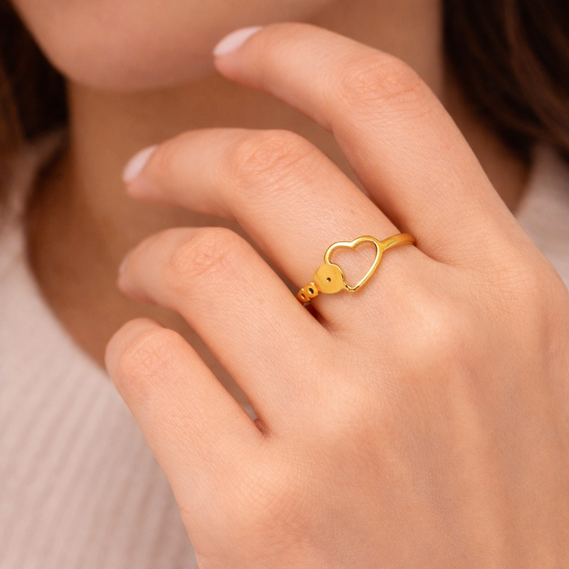 Elara Open Heart Ring