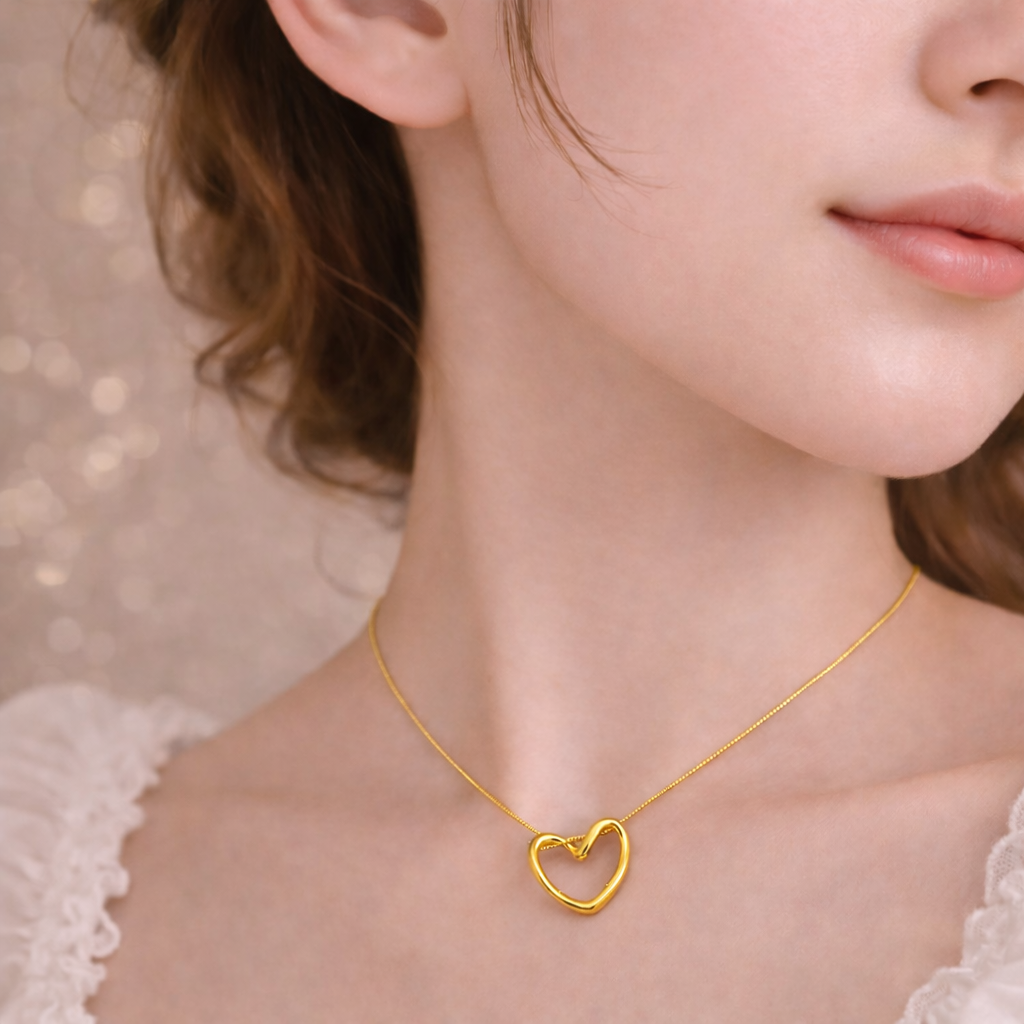 Eternal Knot Heart Necklace