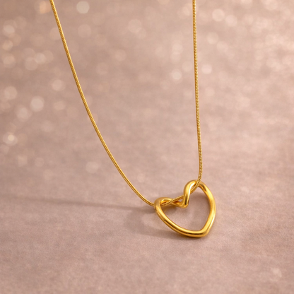 Eternal Knot Heart Necklace