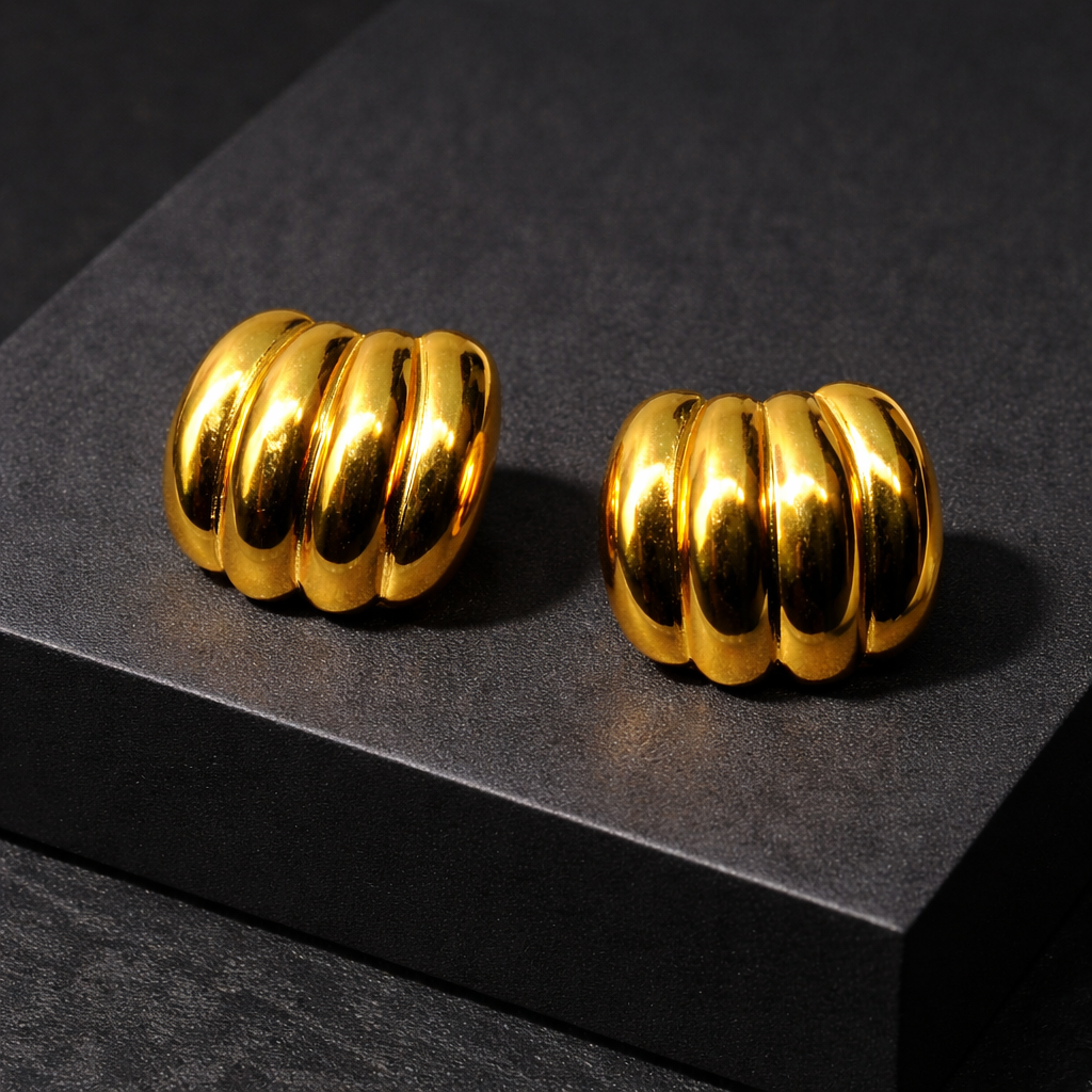 Luxe Curve Statement Earrings