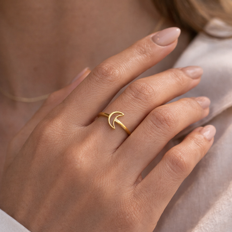 Nova Crescent Ring
