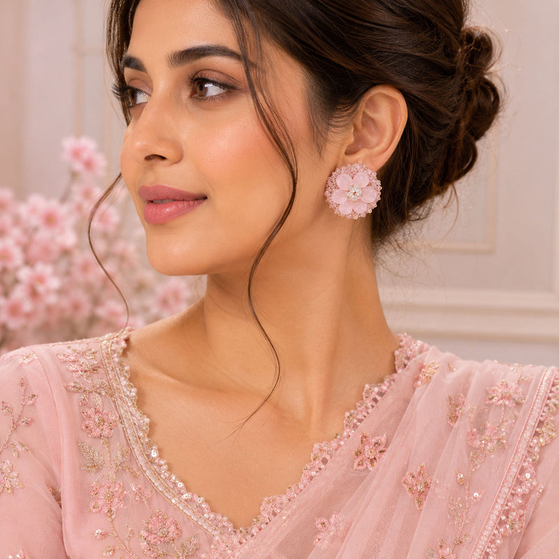Rosy Daisy Luxe Earrings