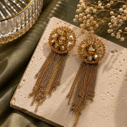 Royal Honey Fringe Earrings