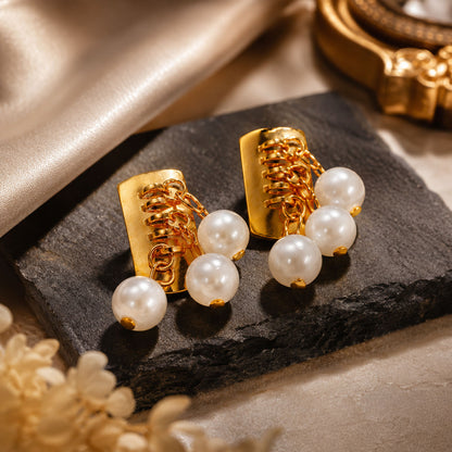 Royal Pearl Cascade Studs