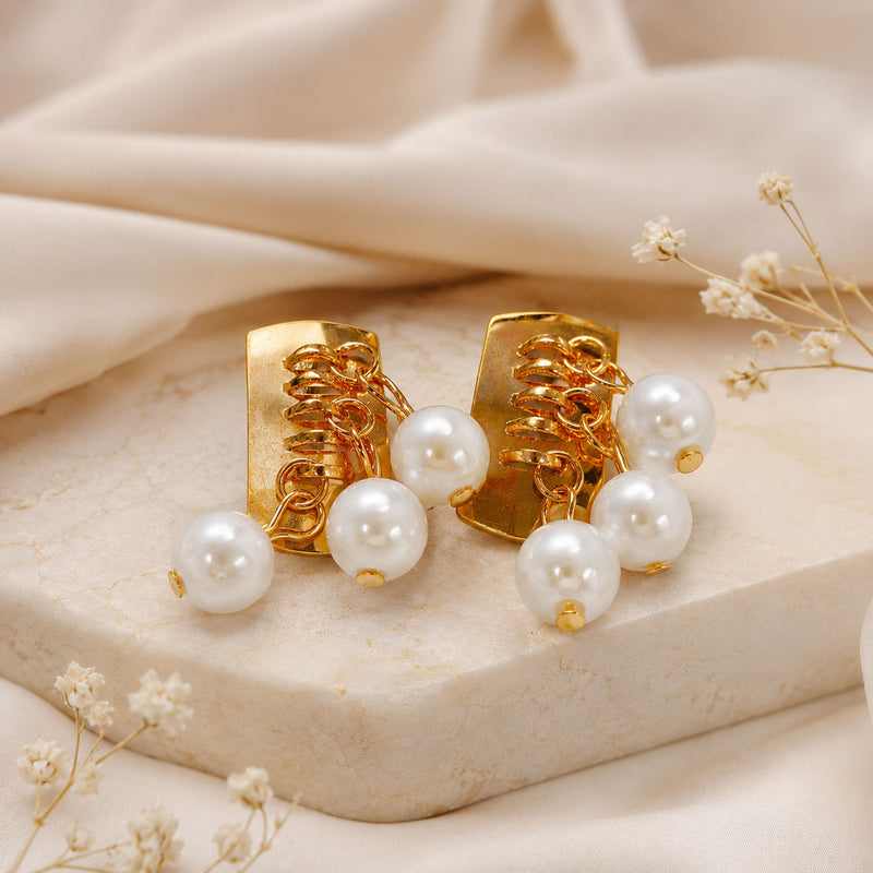 Royal Pearl Cascade Studs