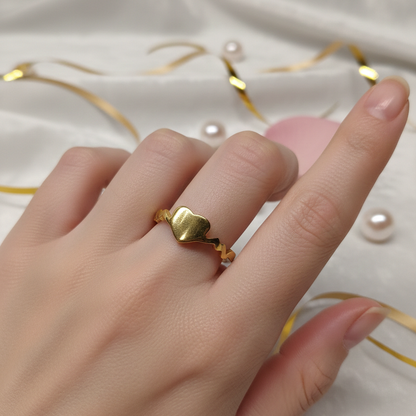 Serene Heart Ring