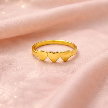 Sweet Triple Heart Ring