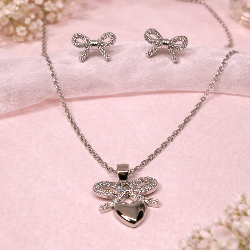 Sweetheart Bow Sparkle Set