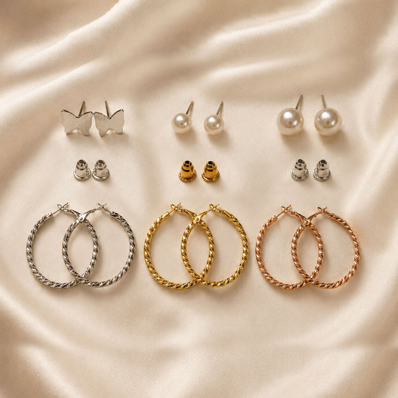 Trio Luxe Earrings Set
