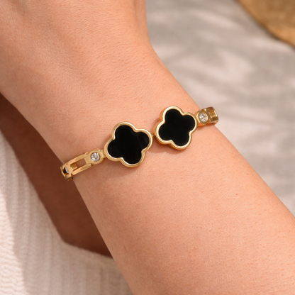 Velora Black Clover Bracelet