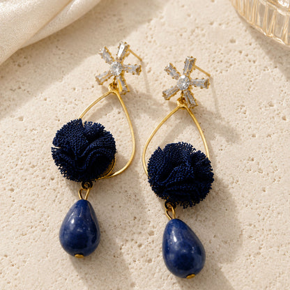 Velvet Azure Drop Earrings